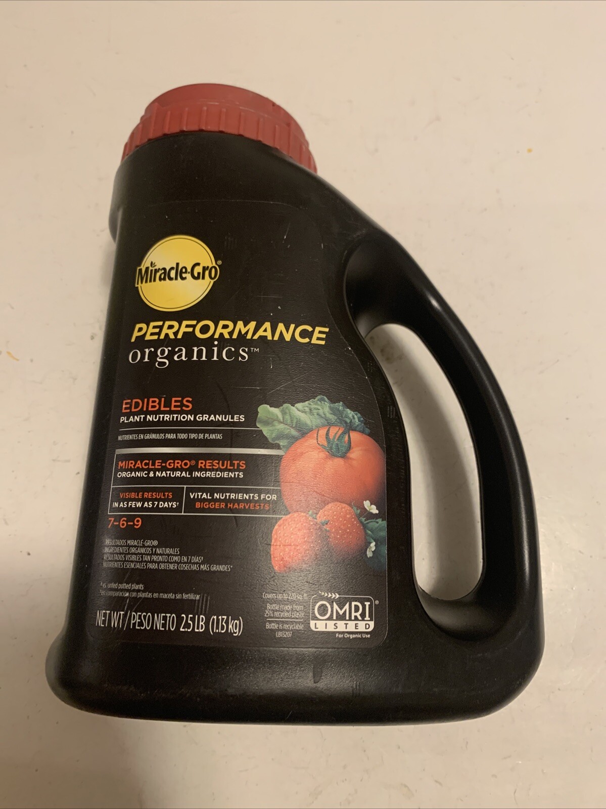 Miracle-Gro 3005510 Performance Organics Edibles Plant Food 2.5 lbs.