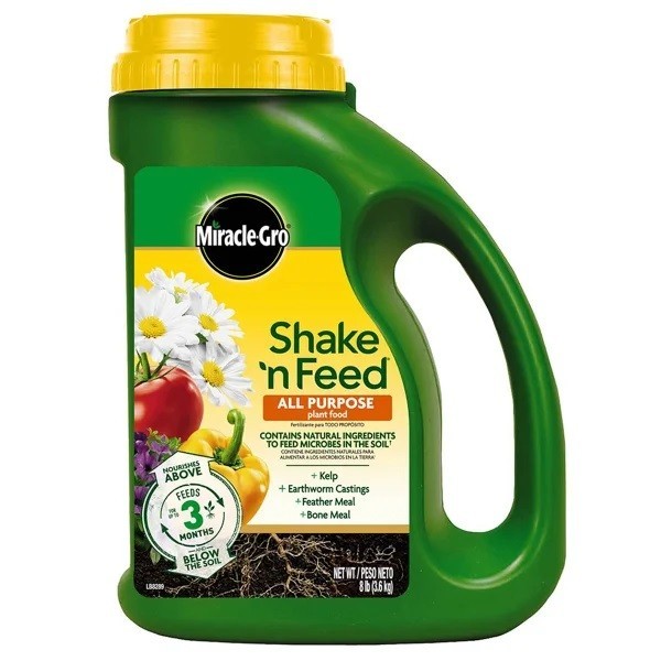 Miracle-Gro Shake ‘n Feed All Purpose Plant Food 8 lb, Free Shipping.