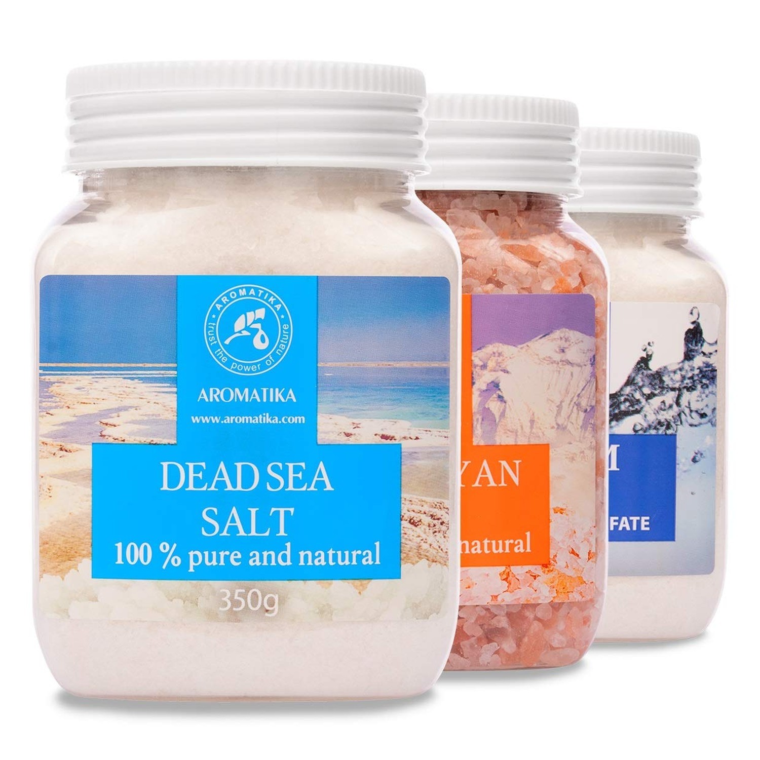 Bath Salts Set 42 Oz – Epsom Salt – Himalayan Pink Salt – Dead Sea Salt – 100…