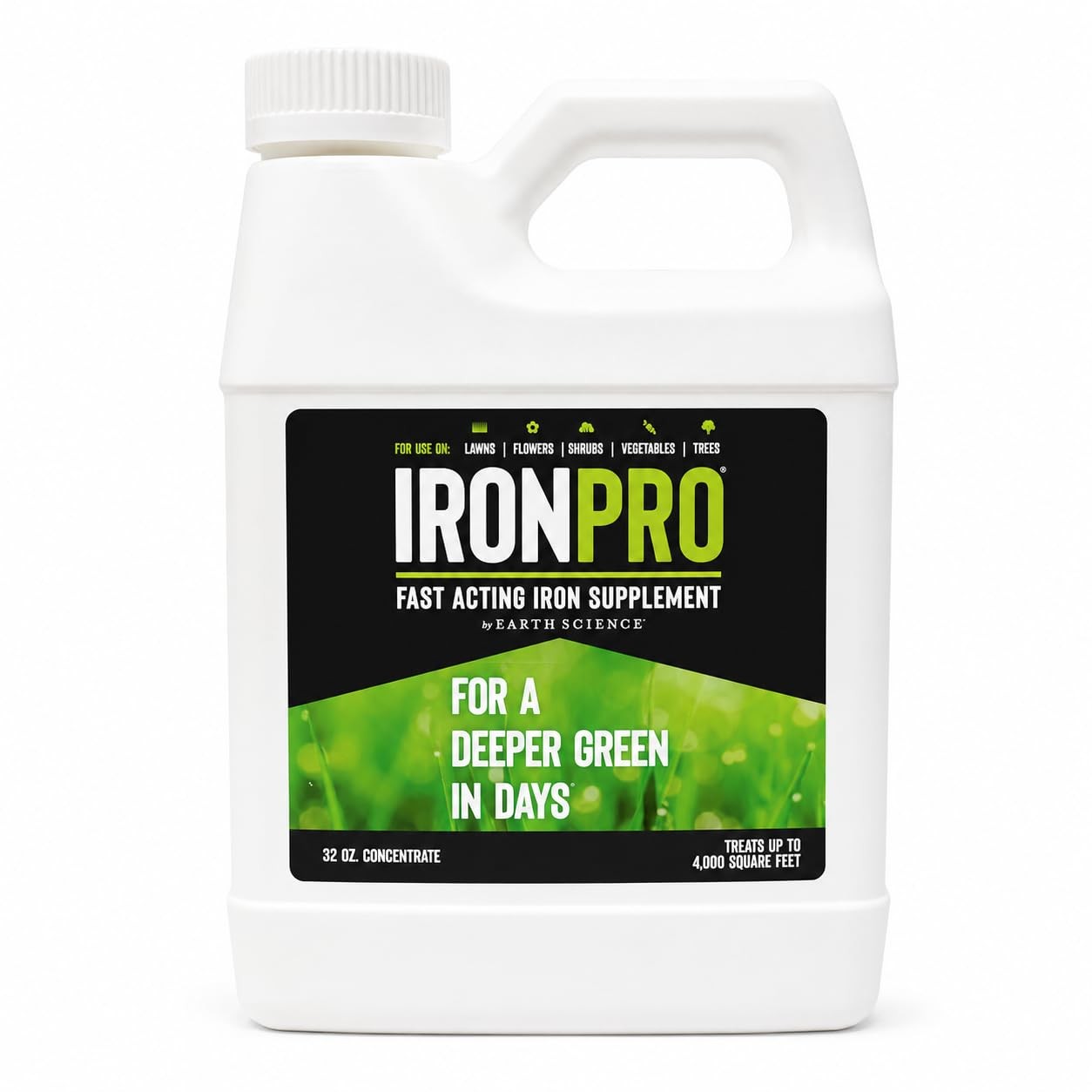 IronPro Fast Acting Liquid Iron Concentrate- 32oz-Iron Supplement for Lawns