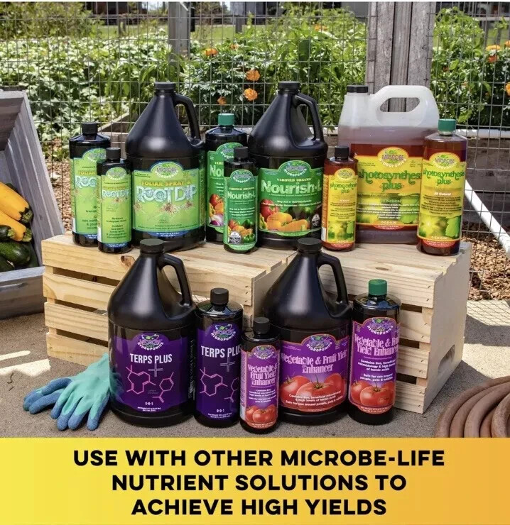 Microbe Life Hydroponics Vegetable & Fruit Yield Enhancer 1 Gallon – Ships FREE!