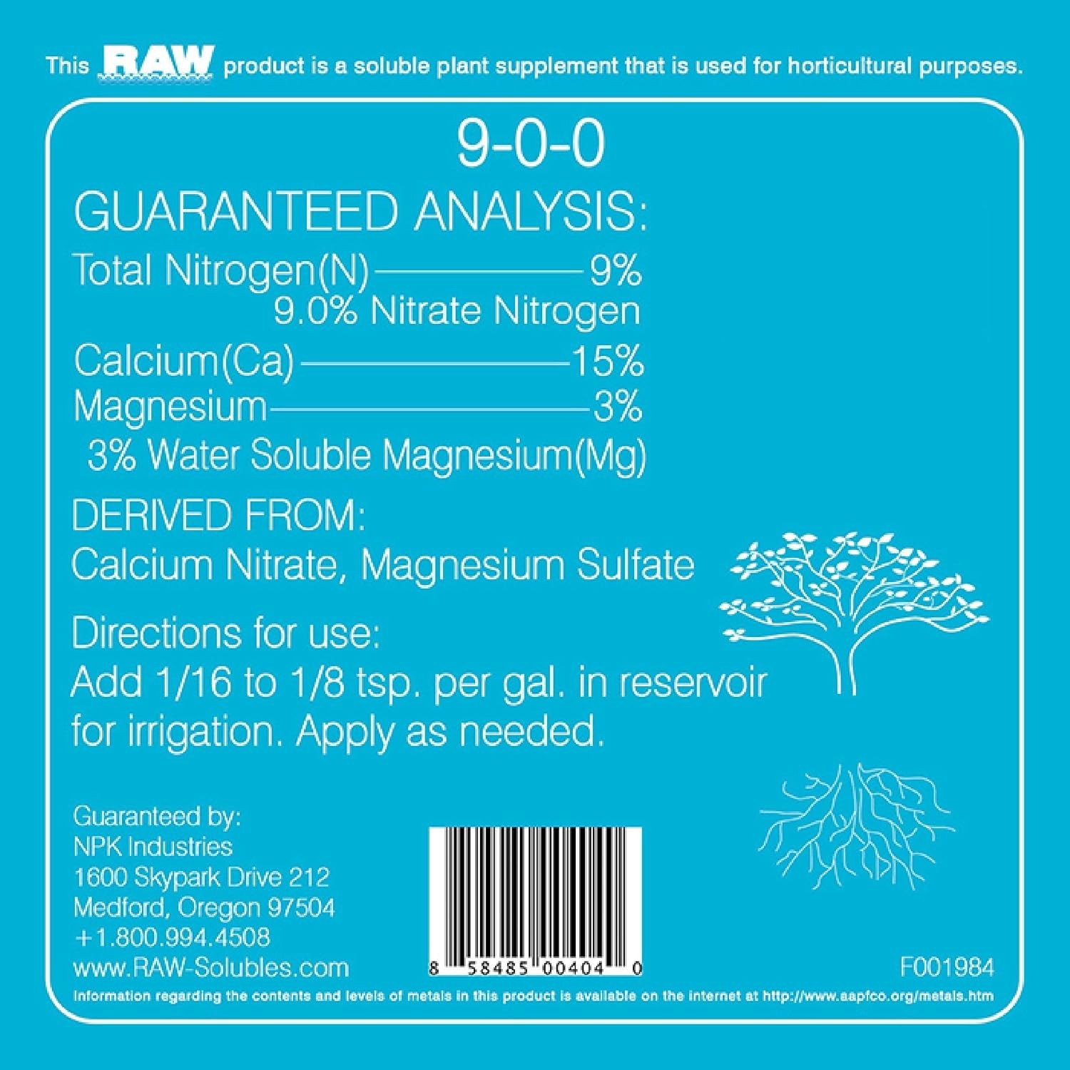 Calcium/Mag 2oz – Essential Combo for Plant Health – Boosts Cell Strength and
