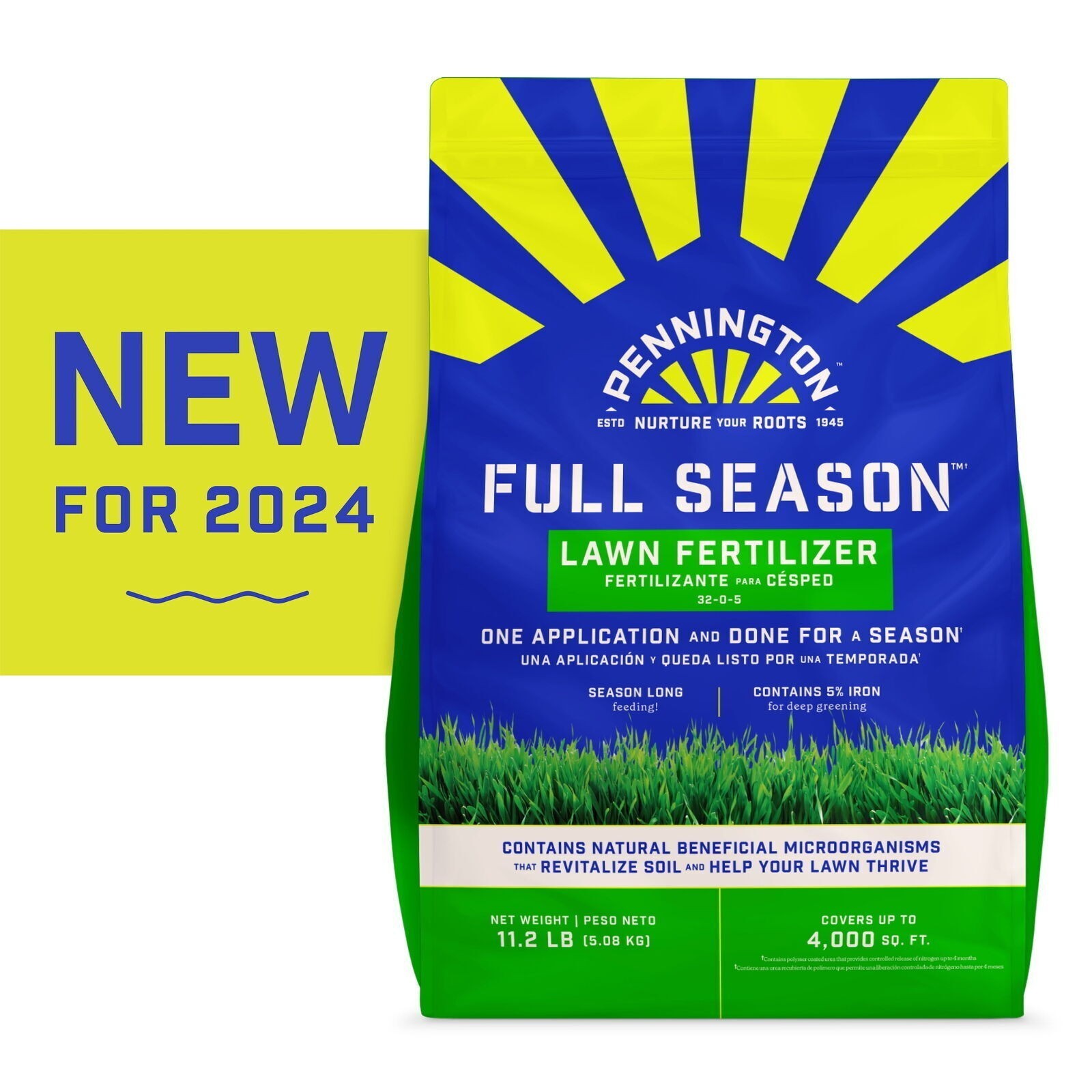 Full Season Lawn Food Fertilizer All Grass Types Escue Bluegrass Plant Nutrients