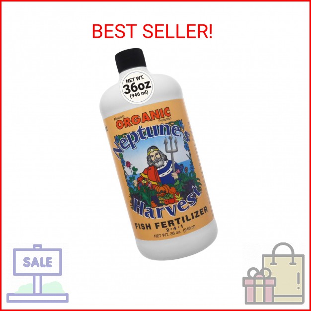 Neptune’s Harvest Fish Fertilizer (2-4-1) – Organic Liquid Plant Fertilizer – Fi