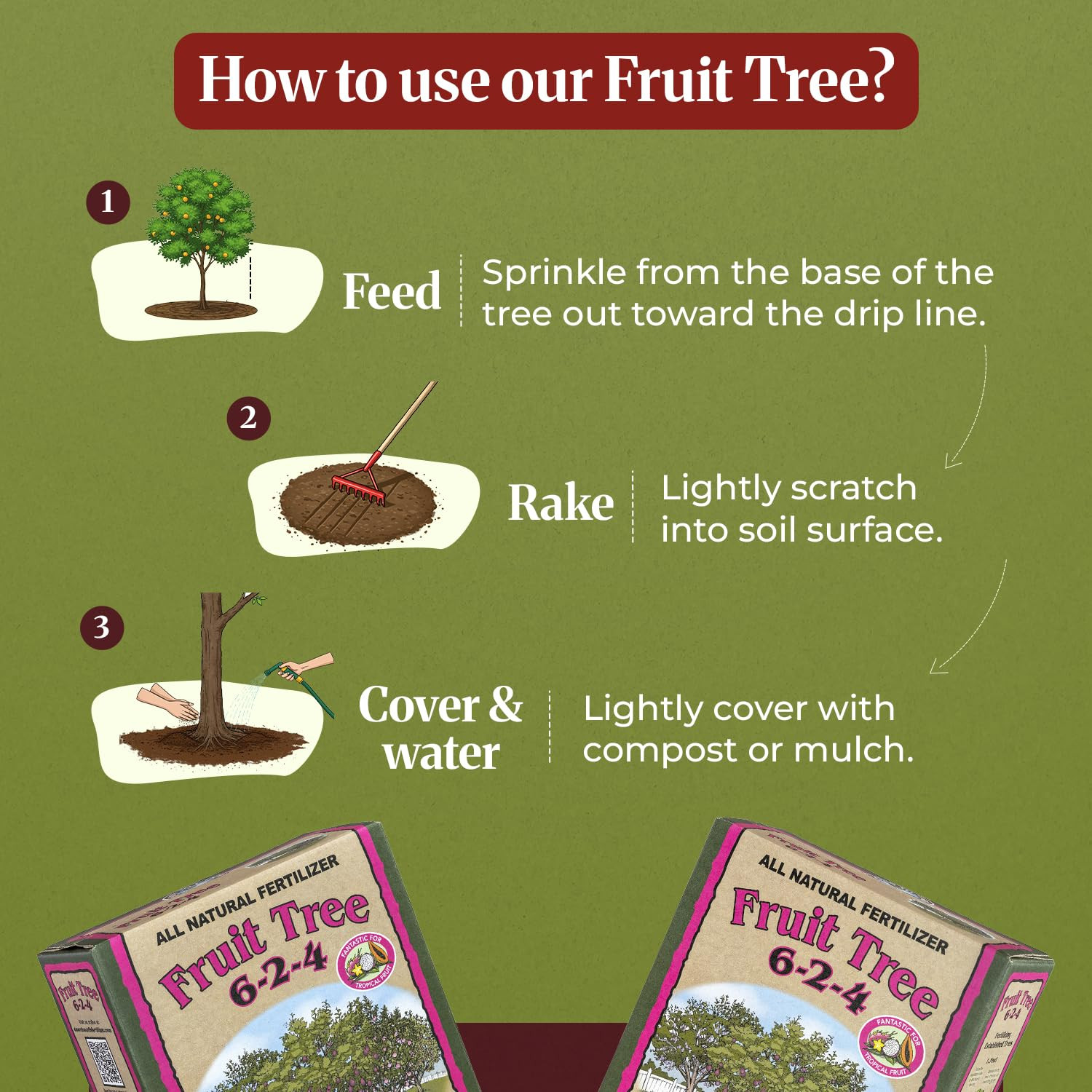 Down to Earth Organic Acid Mix 4-3-6 & Fruit Tree Fertilizer 6-2-4 Bundle | Nou