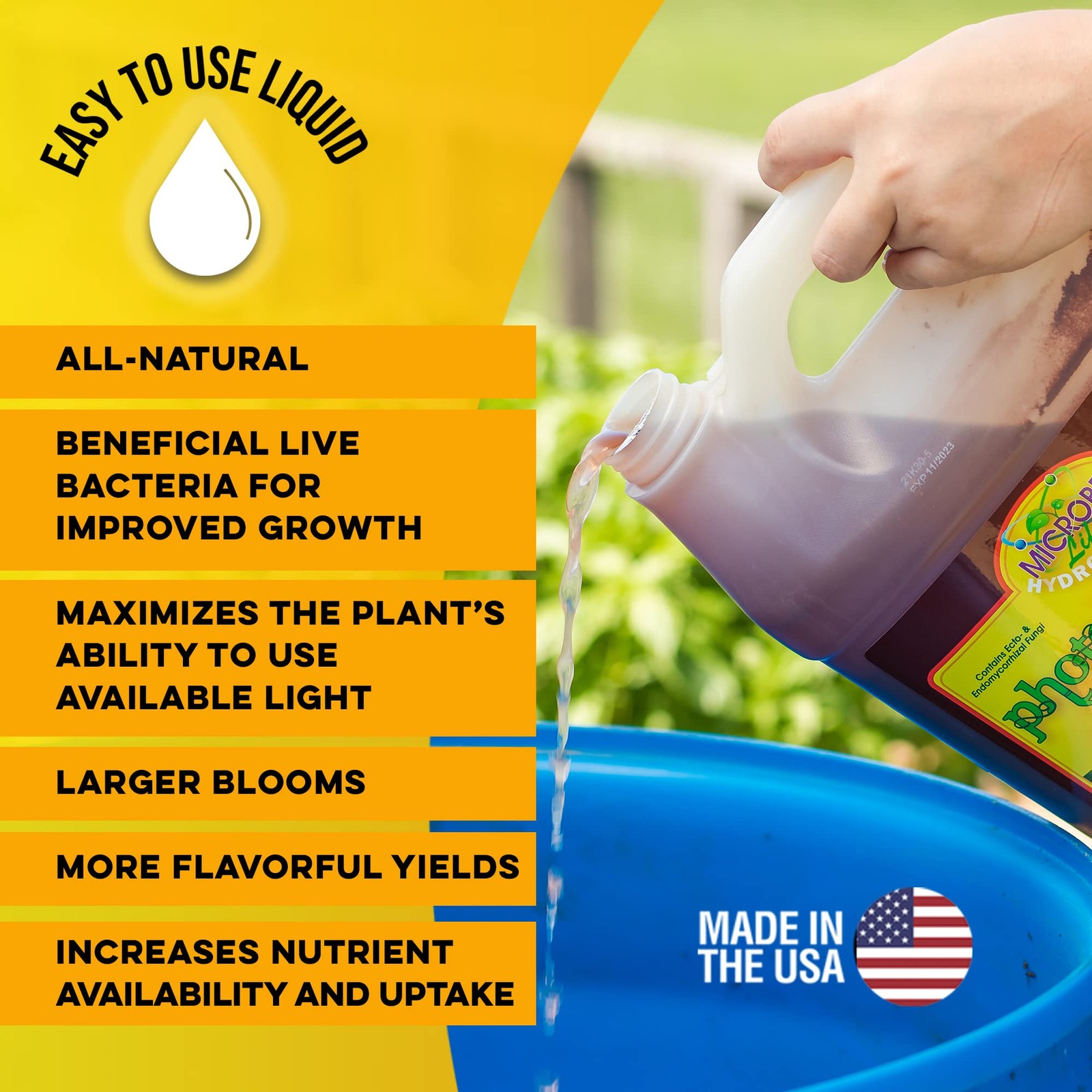 Photosynthesis Plus for Hydroponics Grow Fruits, Vegetables, Herbs, 16oz