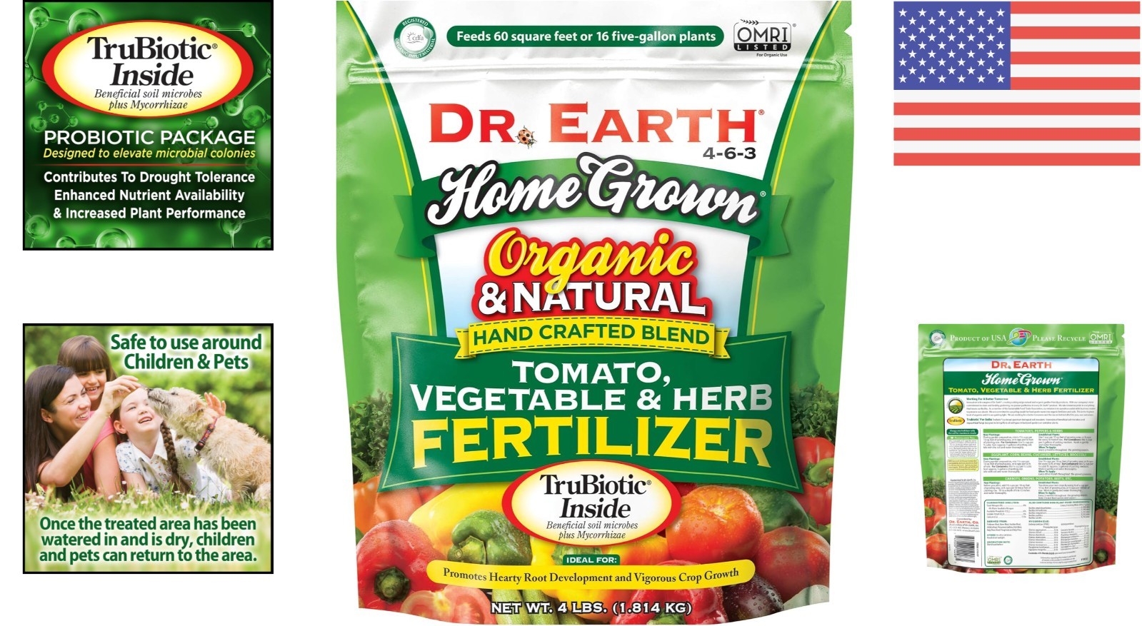Dr. Earth Organic 5 Tomato & Veg Fertilizer – 64 Oz Poly Bag for Abundant Crops