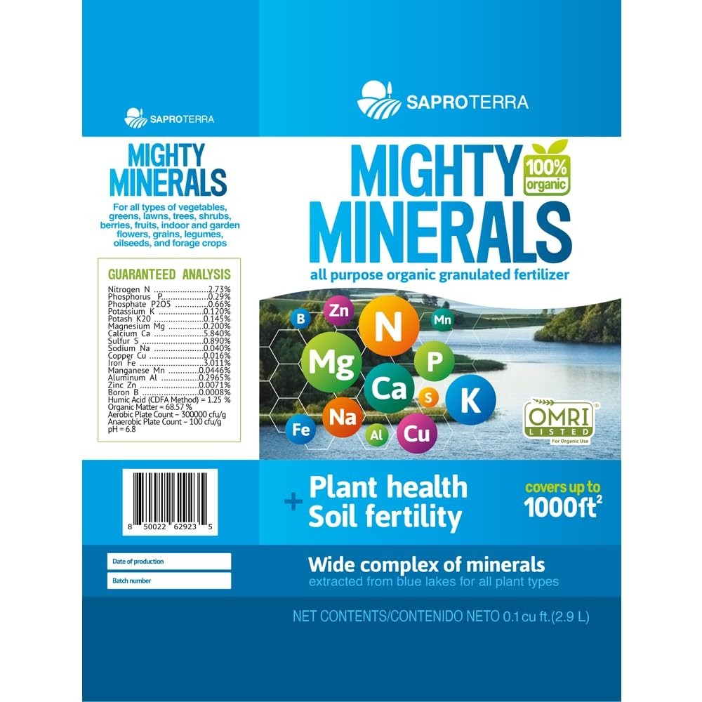 Mighty Minerals 5-lb 1000-sq ft 2.73-Organic Natural Lawn Starter Fertilizer