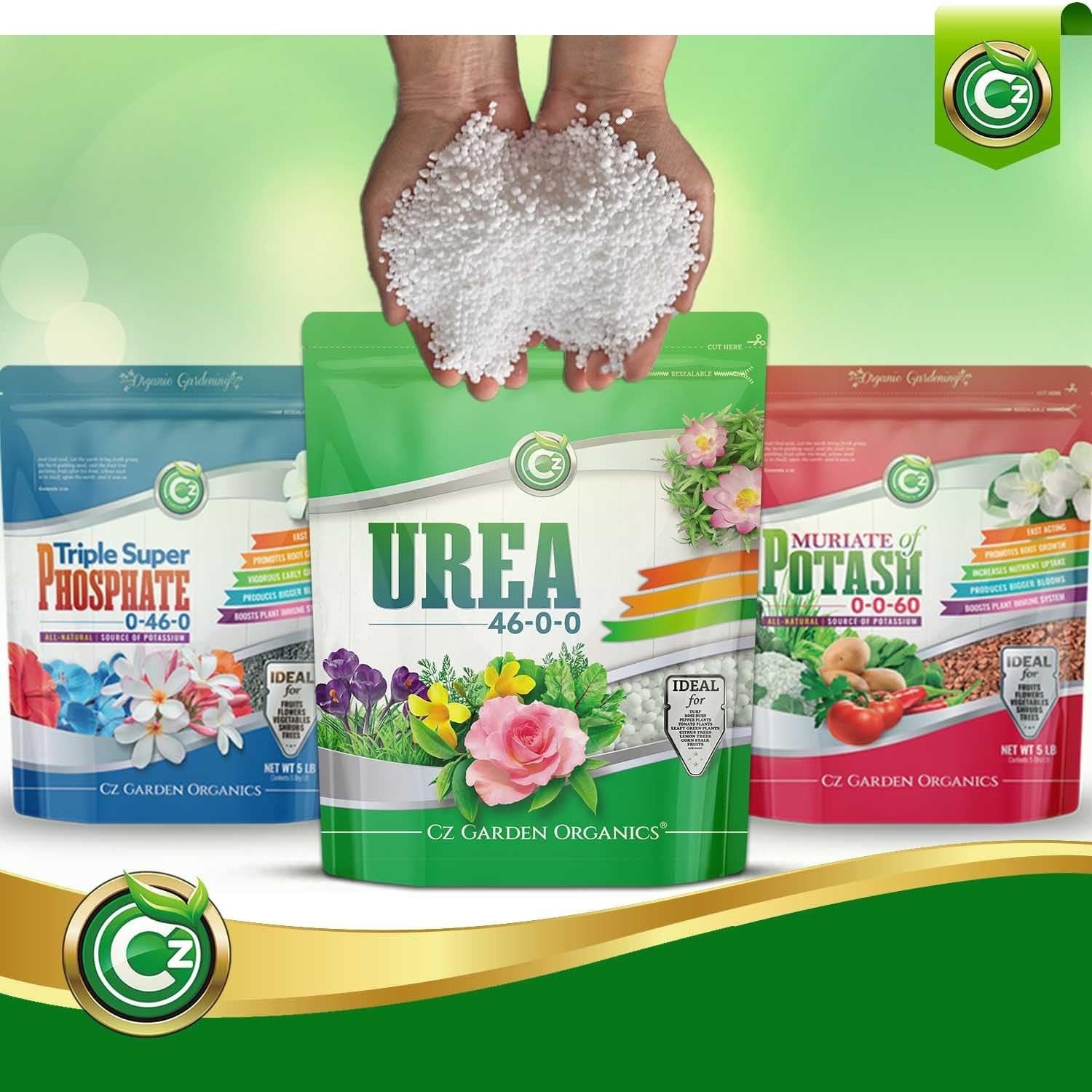 Urea Fertilizer 46-0-0 – 5LB Plant Food for Indoor/Outdoor Flowers & Gardens…