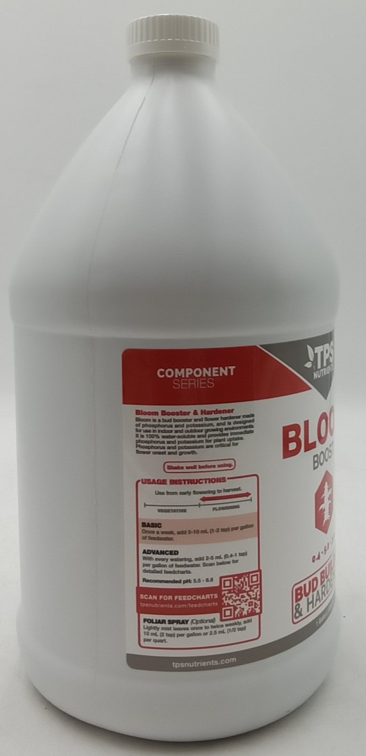 Bloom Bud Builder & Flower Hardener Plant Nutrient and Supplement Gallon