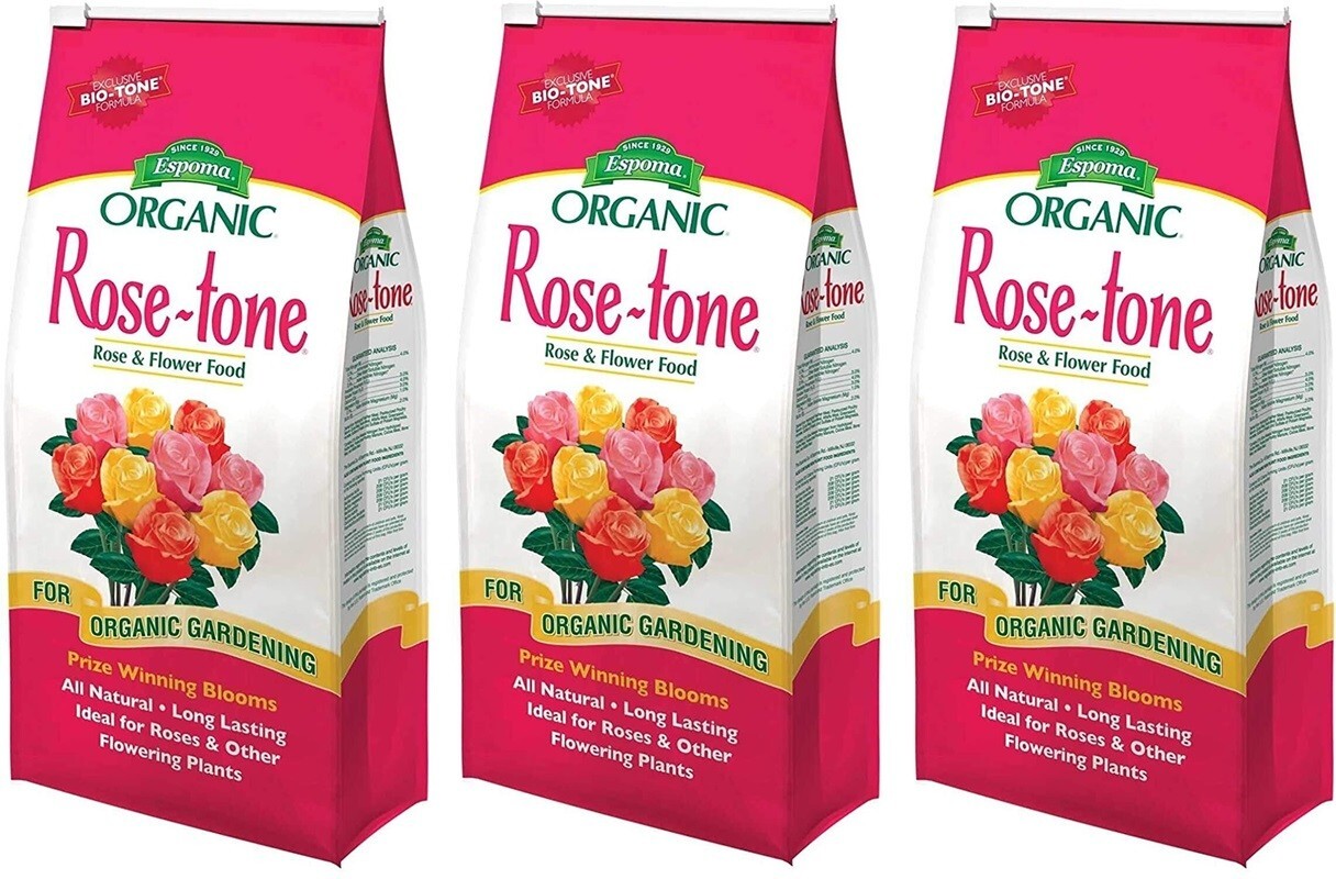 Espoma RT4 4 Pound Rose-Tone 4-3-2 Organic Plant Food Fertilizer – Pack of 3
