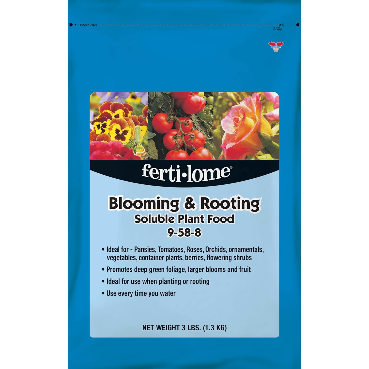 Fertilome (11772) Blooming & Rooting Soluble Plant Food 9-58-8 (3 Lbs.)