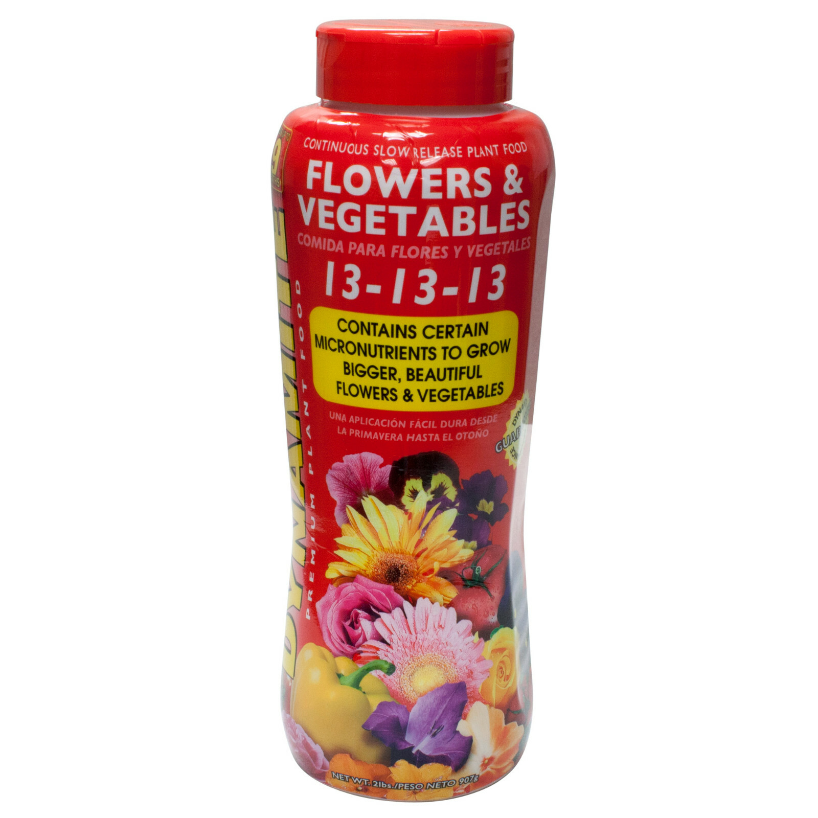 Dynamite Flower & Vegetable Plant Food 13-13-13 Feeds Plants For 9 Months 2 lbs