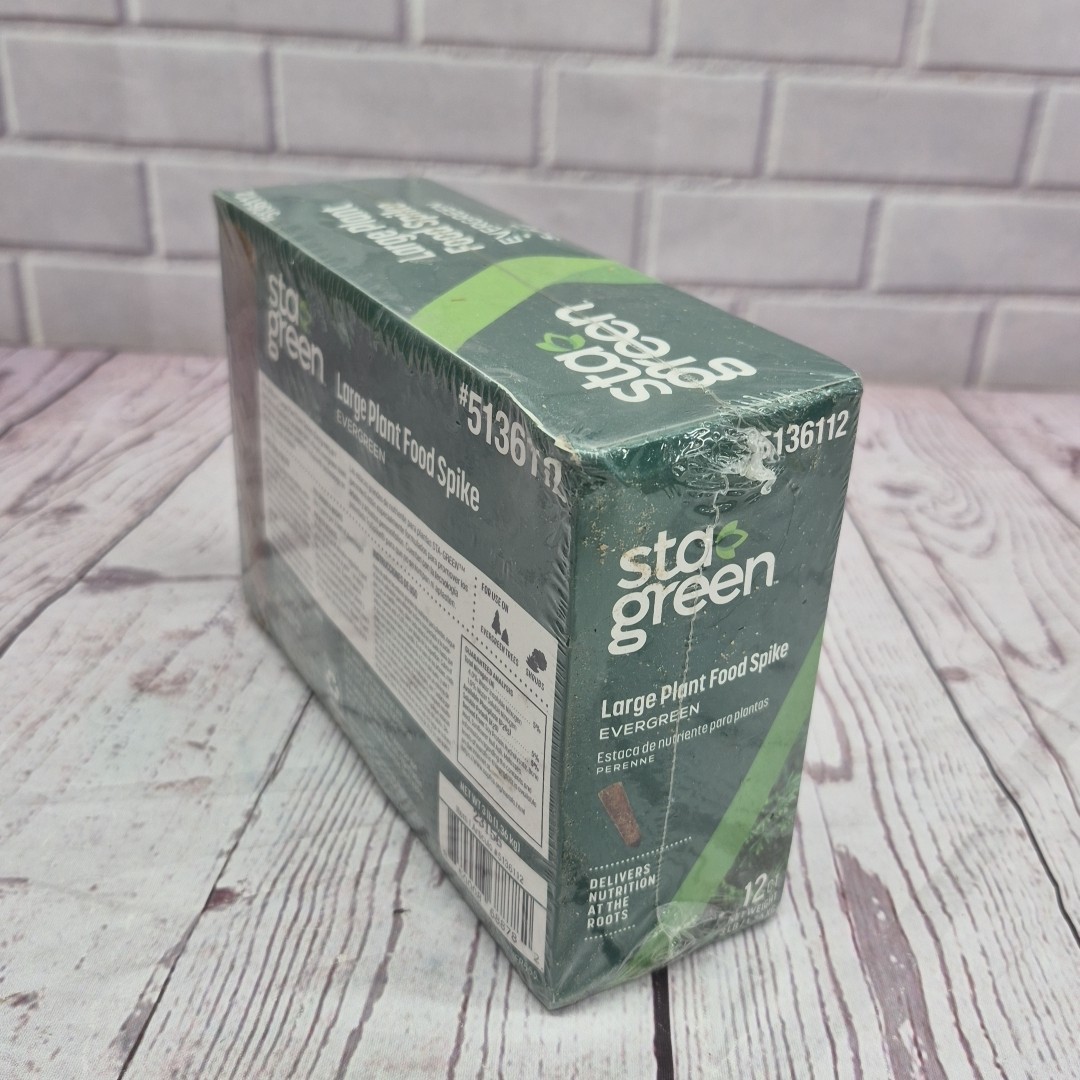Sta Green Large Plant Food Spike Trees Shrubs Nutrition 12 Spikes Box 5-5-5 3lb