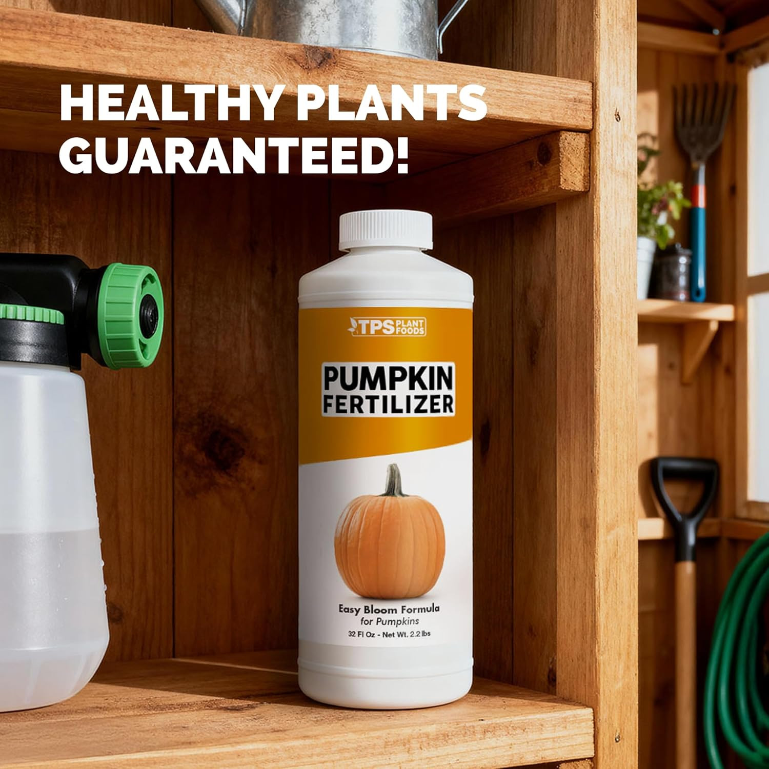 Pumpkin Fertilizer – Liquid Plant Food for Bigger Pumpkins, Vigorous Vines & Lar