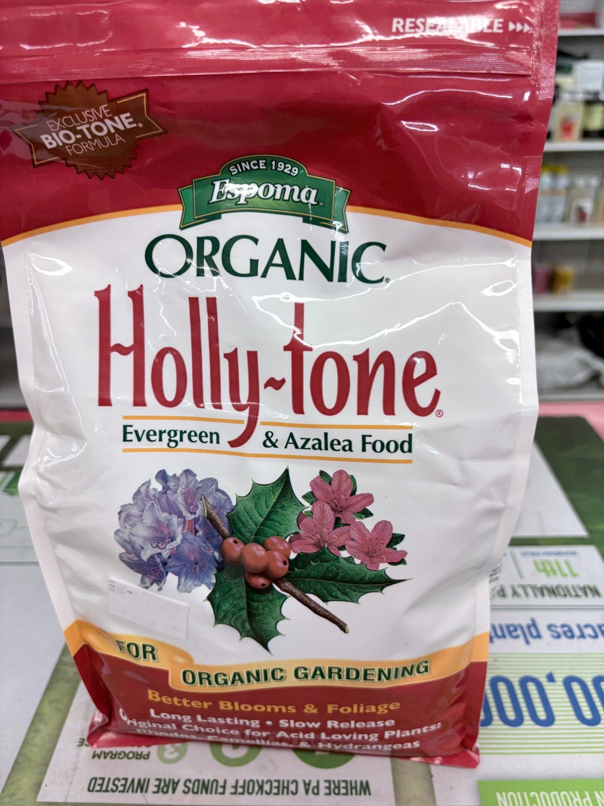 Espoma Organic Holly-tone Evergreen & Azalea Food, 4 lb Bag