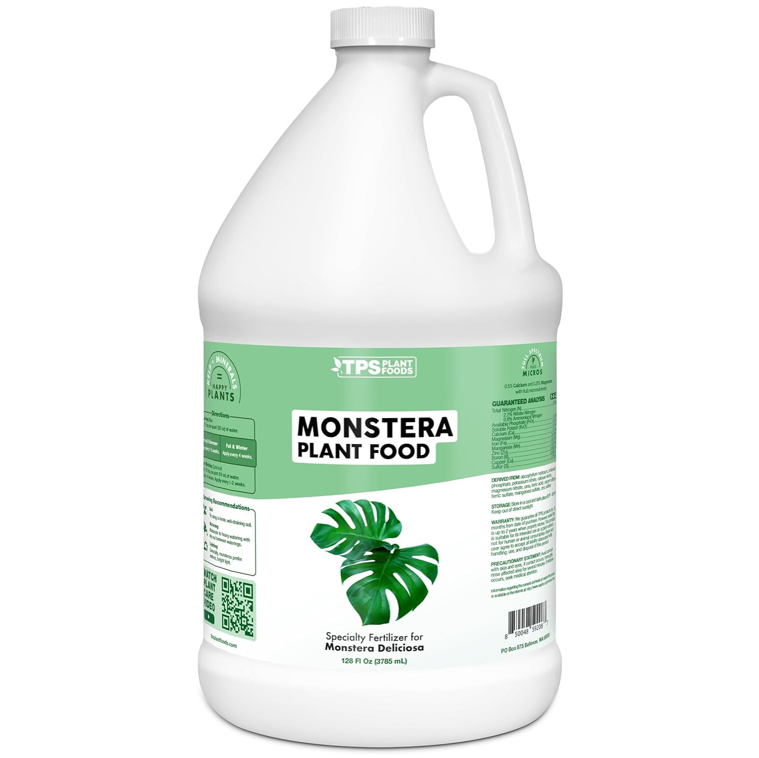 TPS Nutrients Monstera Plant Food for Monsteras Tropical Plant Liquid Fertilizer