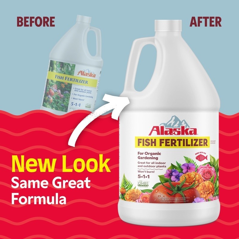 Organic Fish Emulsion Fertilizer 5-1-1 NPK Indoor Outdoor Plants 32 oz New