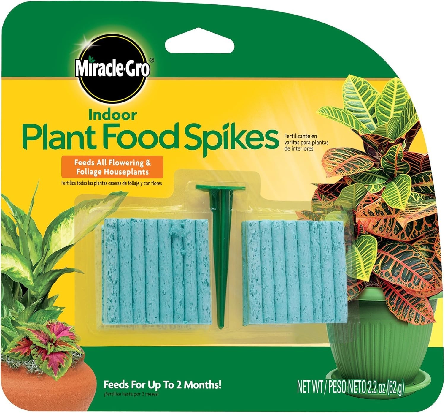 48 Indoor Plant Food Spikes – NPK 6-12-6, Continuous Nourishment for Houseplants