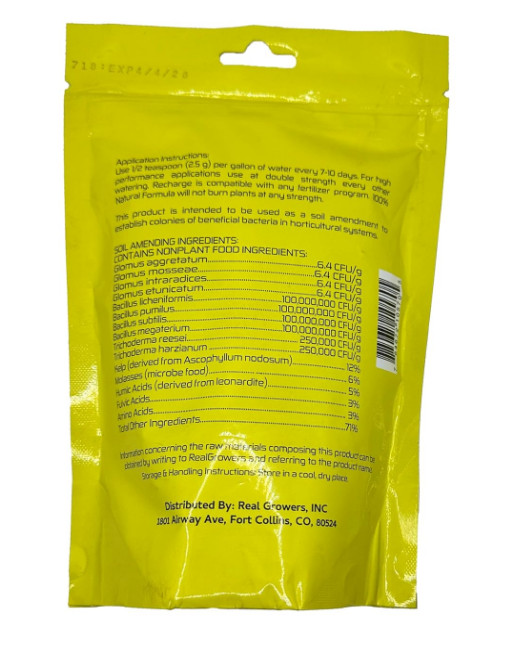 Real Growers Recharge Mycorrhizae Compost Tea, 16oz for Plant Growth