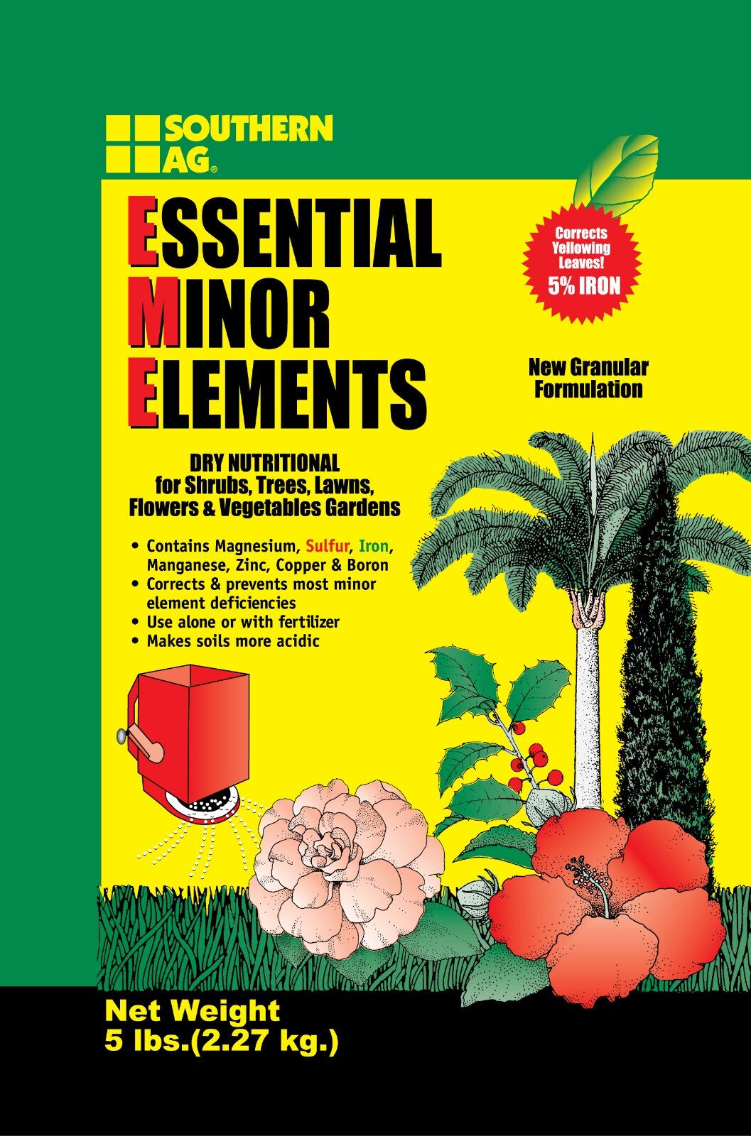 Essential Minor Elements Fertilizer 5 lb bag Dry Nutrition by Southern Ag