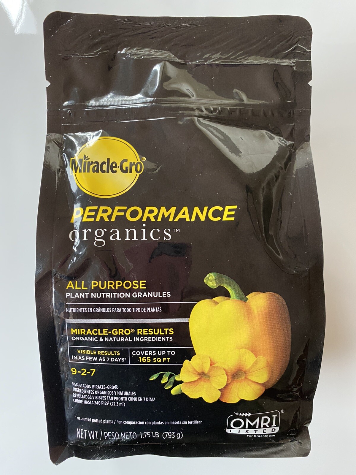 Miracle-Gro Performance Organics 9-2-7 All Purpose Plant Food Granules 1.75lbs