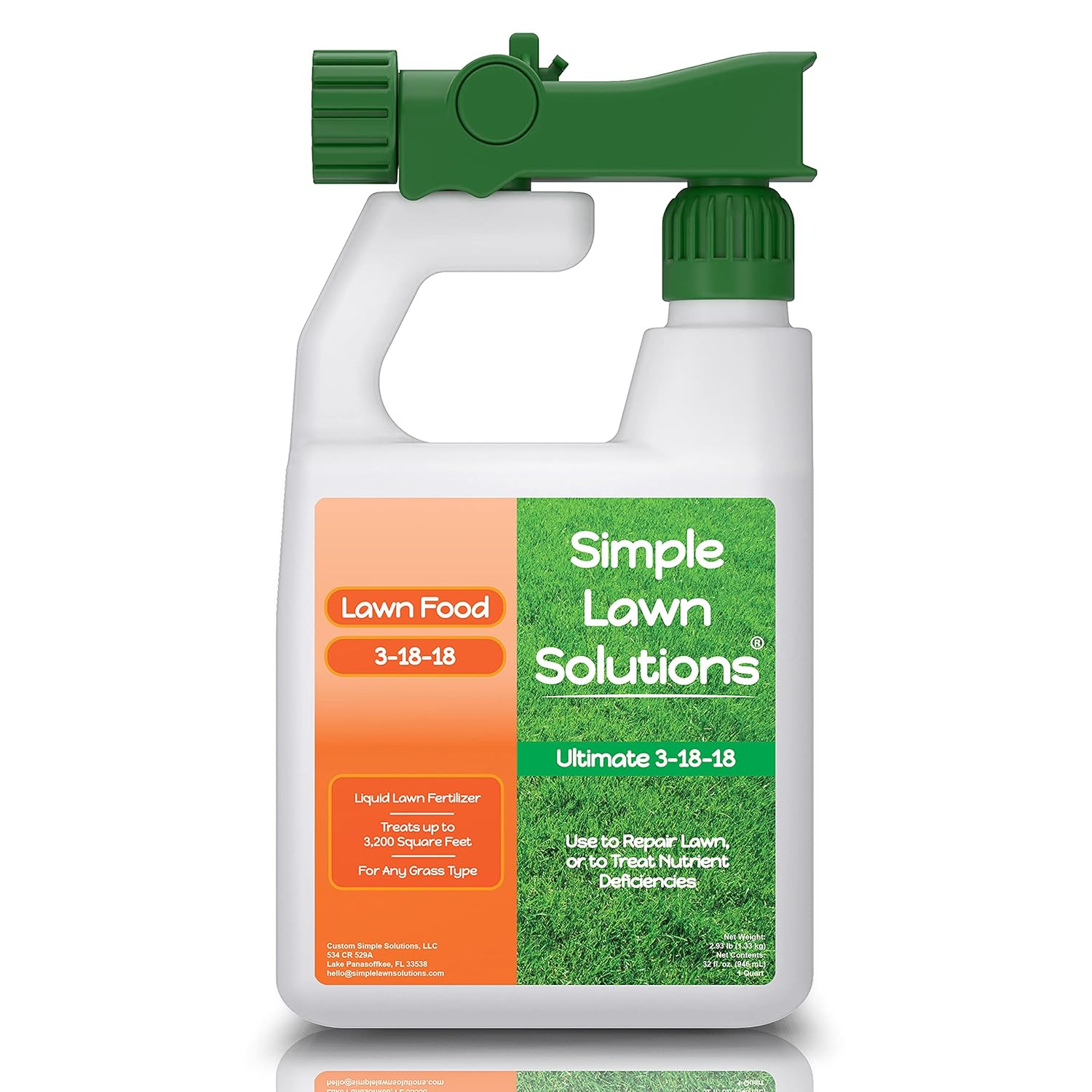 Ultimate 3-18-18 NPK- Lawn Food Quality Liquid Fertilizer- Easy to Use Concentra