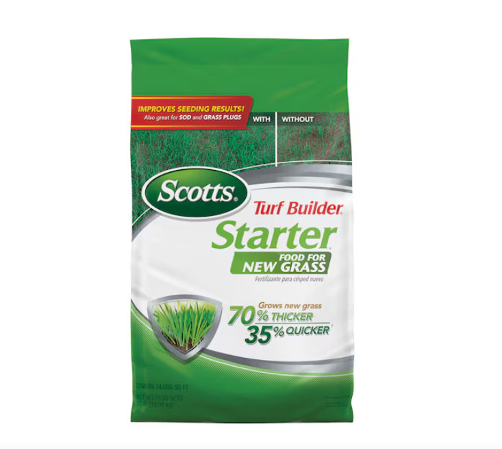 Scotts Turf Builder Starter Lawn Food 42-lb 14000-sq ft 24-25-4 Fertilizer SALE