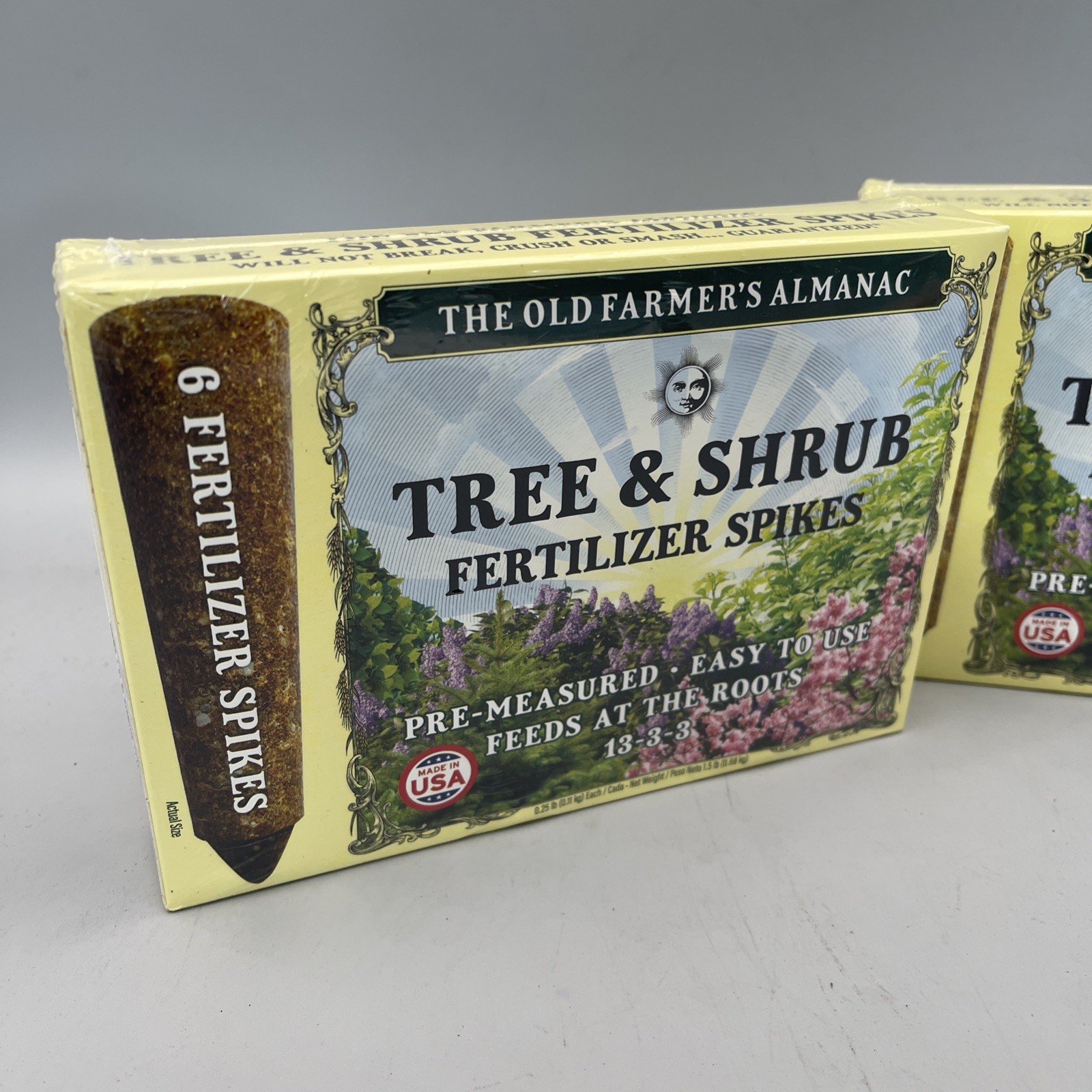 2 Pack Old Farmer’s Almanac Fertilizer Spikes for Trees & Shrub 12 Spikes Total