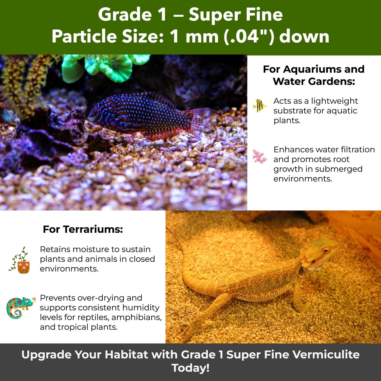 Organic Superfine Vermiculite for Indoor Gardening, Soil Aeration, and