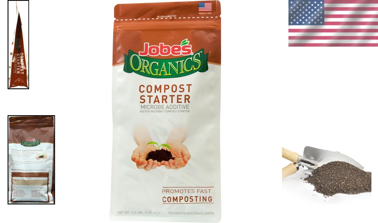 4 Lbs of Jobe’s Fast-Acting Granular Compost Accelerator – Garden Fertilizer