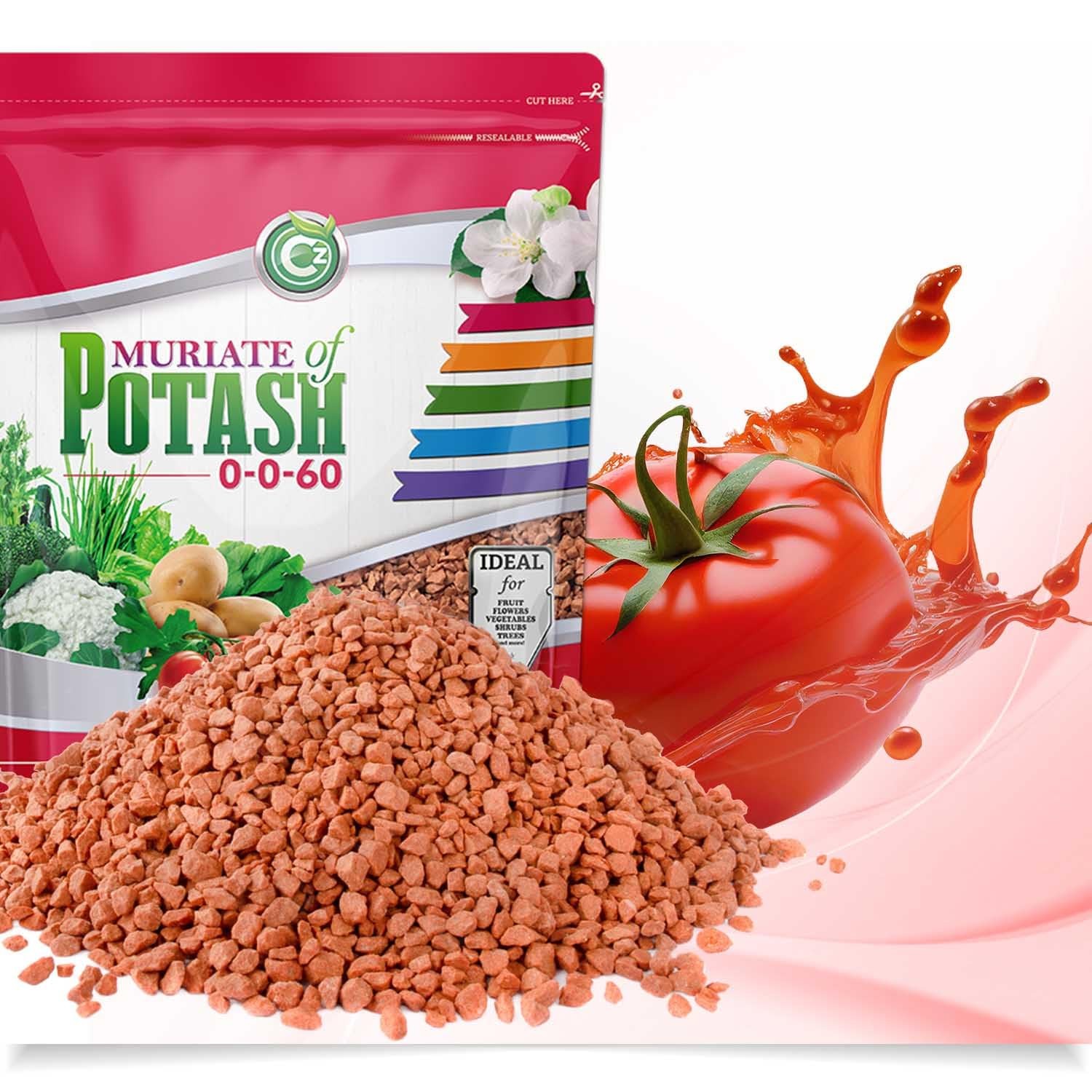 Muriate of Potash 0-0-60 Fertilizer Cz Garden Organics 5LB