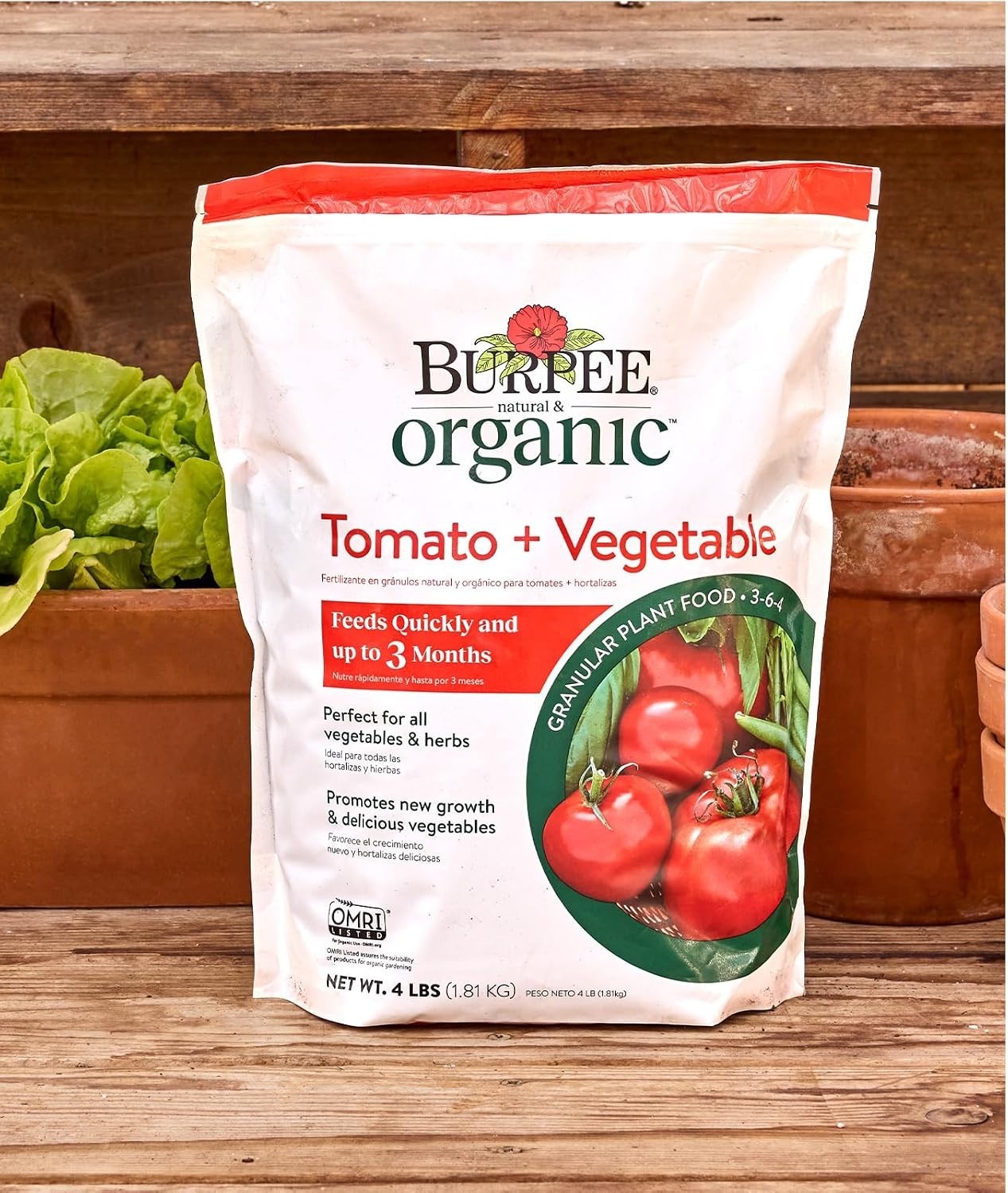 Organic Granular Fertilizer for Healthy Tomatoes & Vegetables – 4 lbs