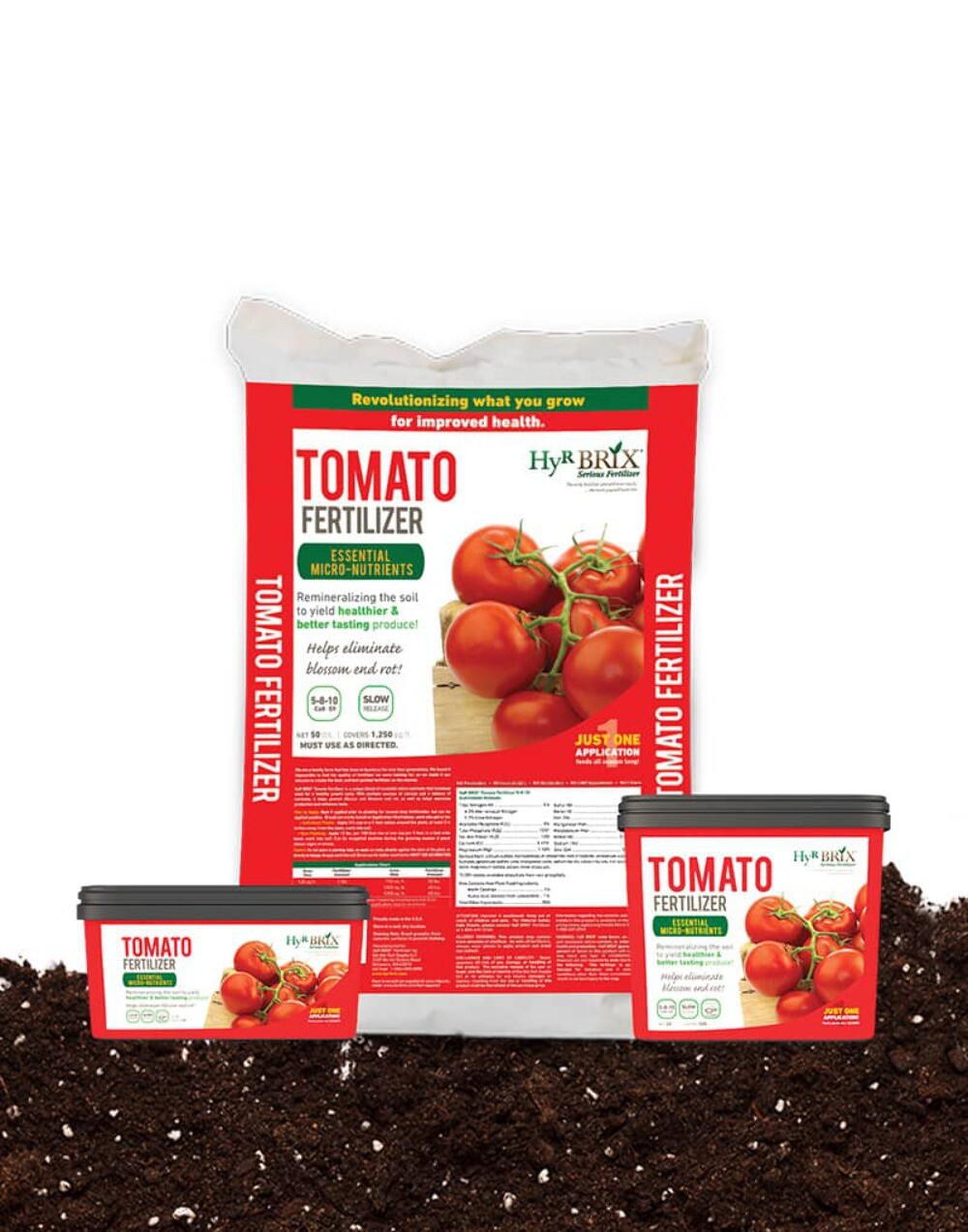 HyR BRIX Tomato Fertilizer 5-8-10 – The Perfect Tomato Feed That is Proven to He