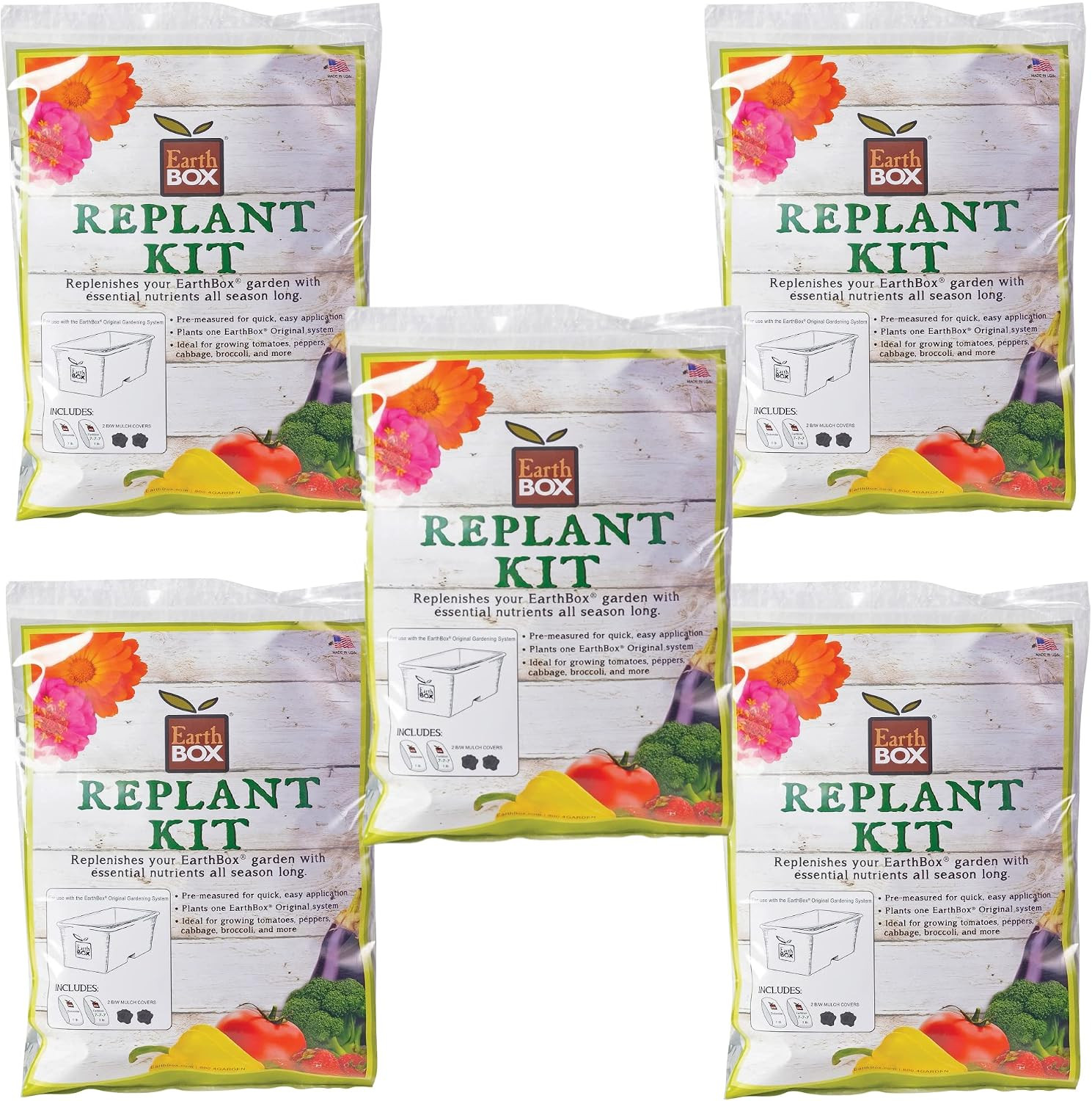 Earthbox 81100 Replant Kit (Pack of 5)