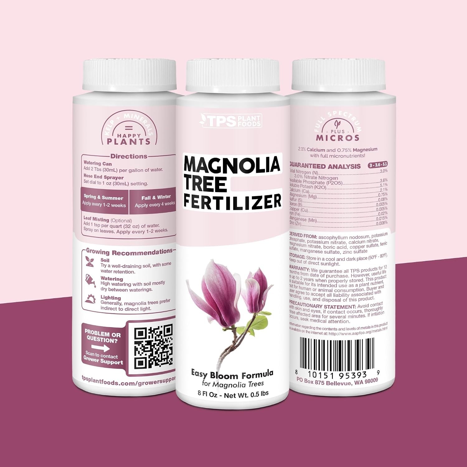 Magnolia Tree Fertilizer – Liquid Plant Food for More Blooms, Rich Green Leav…