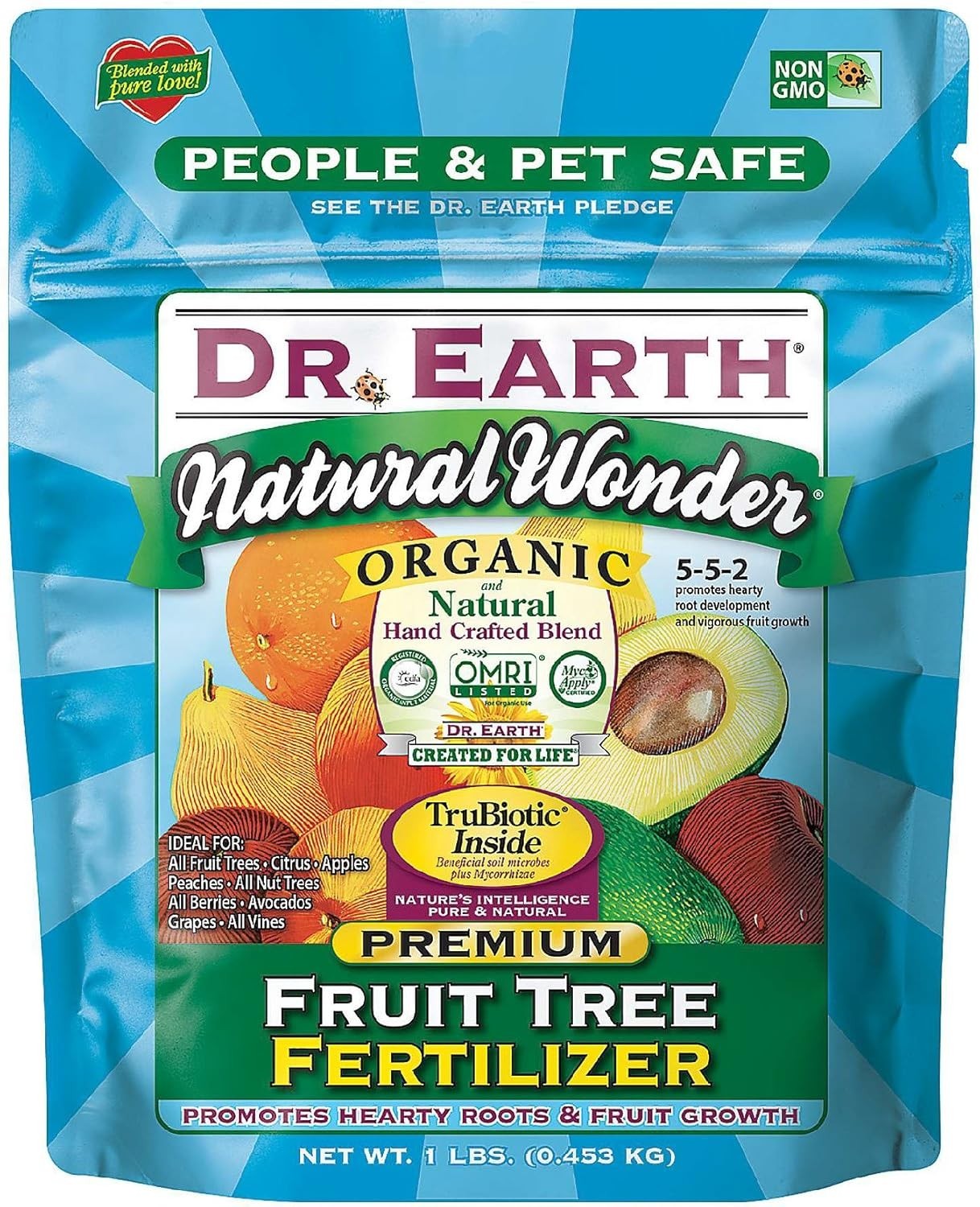 Organic & Natural MINI Natural Wonder Fruit Tree Fertilizer 1 lbs