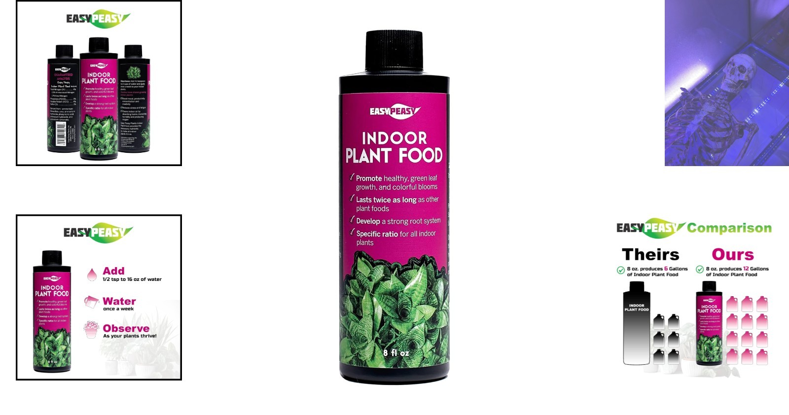 Effective 4-3-4 Liquid Plant Food – Ideal for Indoor Plants, User-Friendly