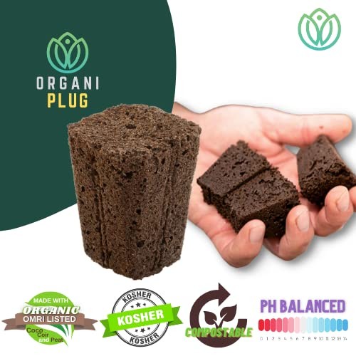 VPS OrganiPlug Hydroponic Seed Starter Plugs, 2000 Pack, Rapid Root Planting …