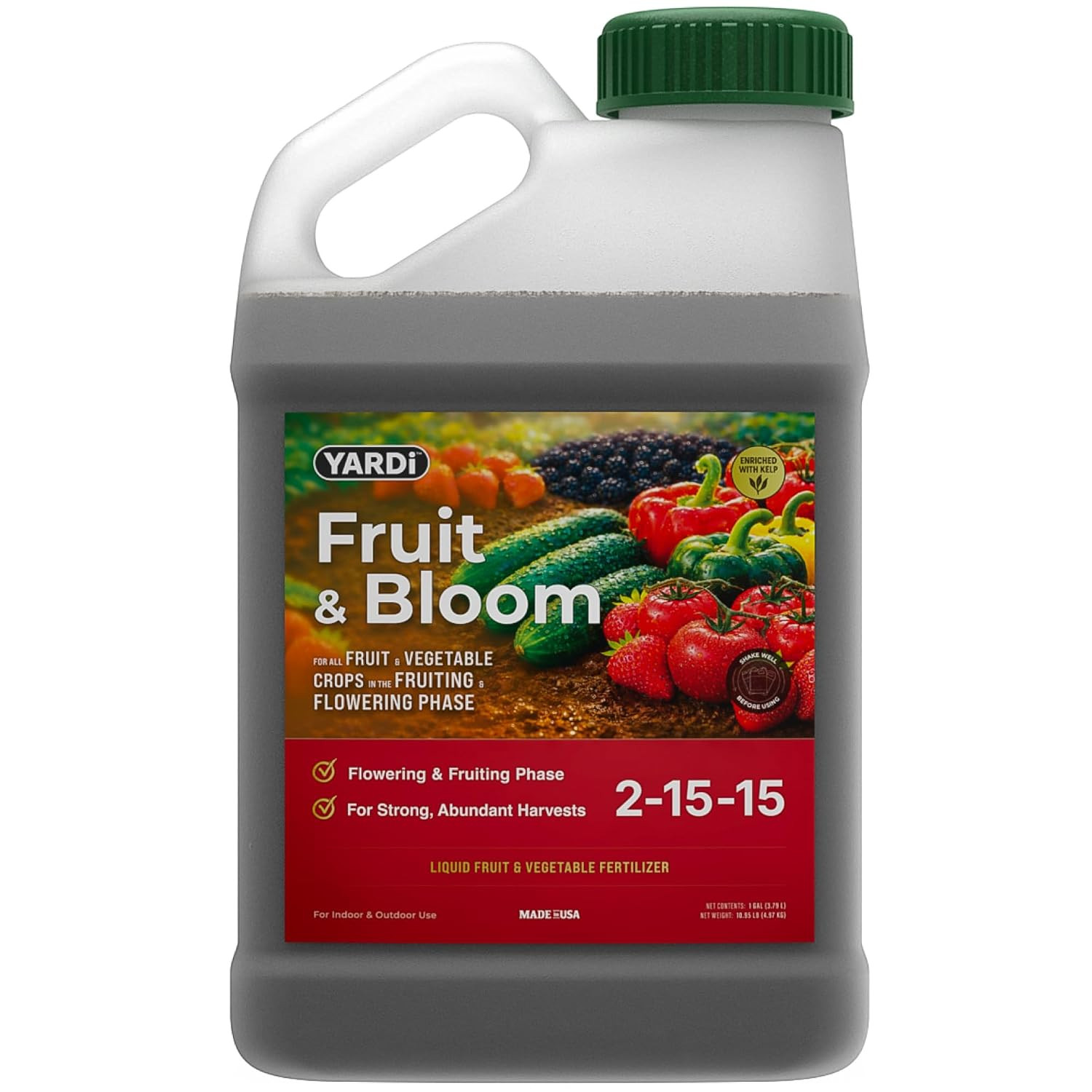 Fruit & Bloom Plant Food 1 Gallon Outdoor Fertilizer NPK 2-15-15 | YA-FB-1G