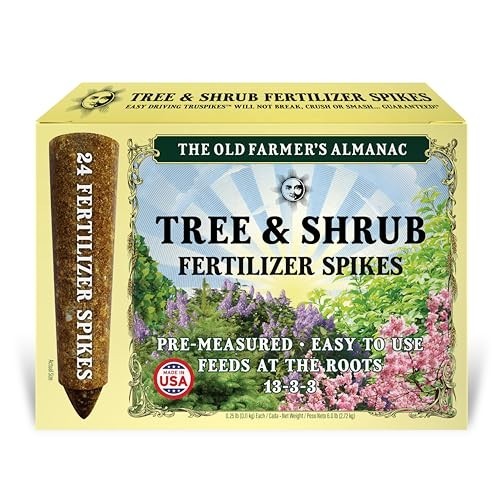 Tree & Shrub Fertilizer Spikes – 24 Count, 6 lbs – Nutrient Boost for Healthy Gr