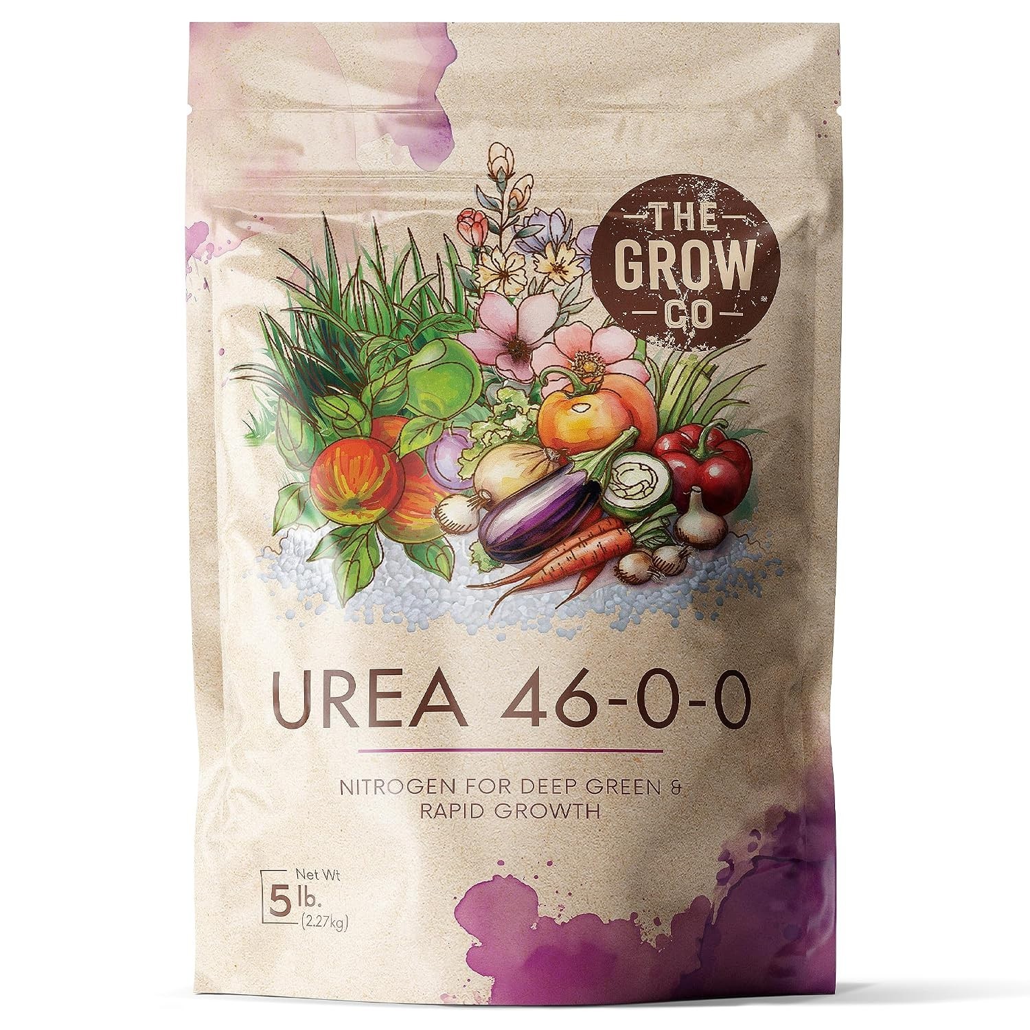 5 Lb. Urea Fertilizer 46-0-0, High Nitrogen Fertilizer For Plants, Ideal Plant