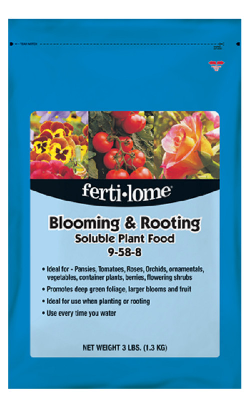 Blooming & Rooting Soluble Plant Food 9-58-8 (3 lbs) For Soil Foliage + Rooting