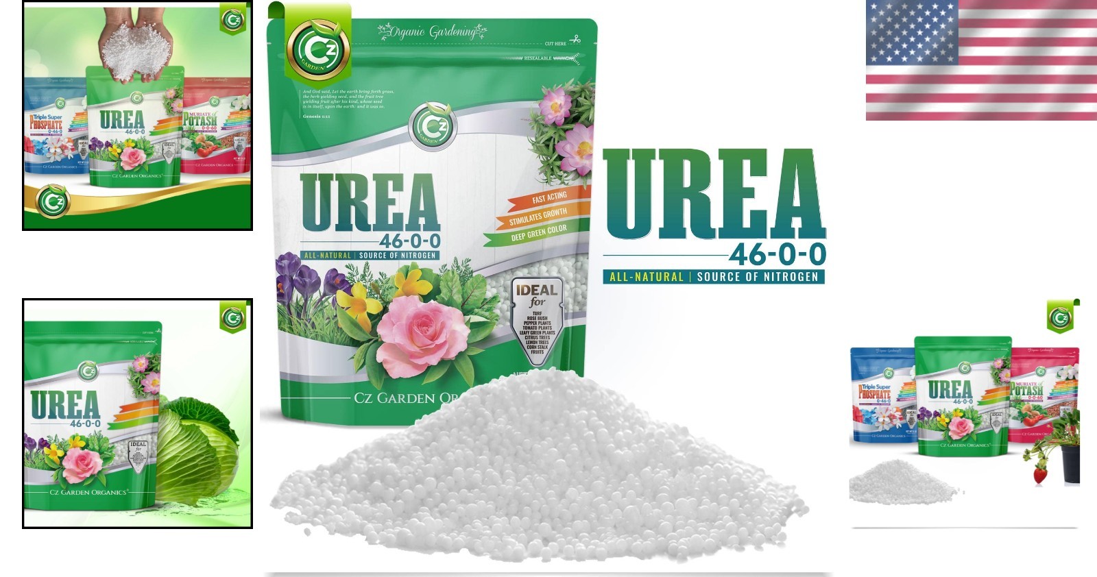 Urea 46-0-0 Granules – 5LB Fertilizer for Vibrant Indoor/Outdoor Gardens
