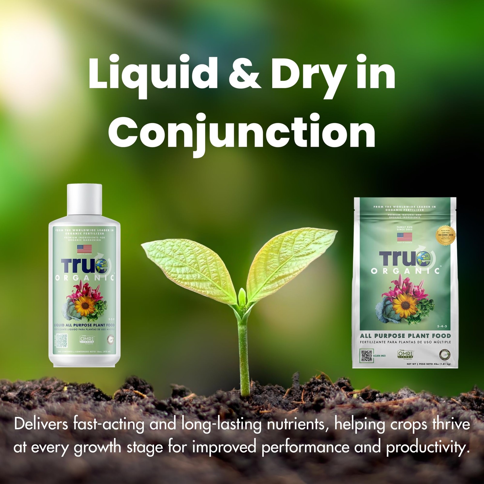 True Organic Liquid Lawn Food Rapid Green Up Lawn Fertilizer with 1% Iron Covers