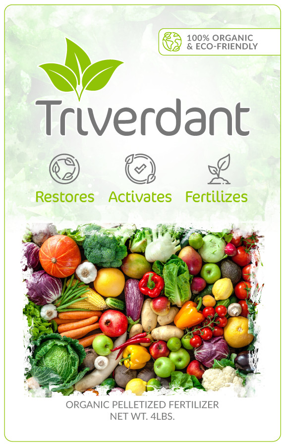Organic Pelletized Fertilizer | Triverdant Fertilizer + Micronutrients