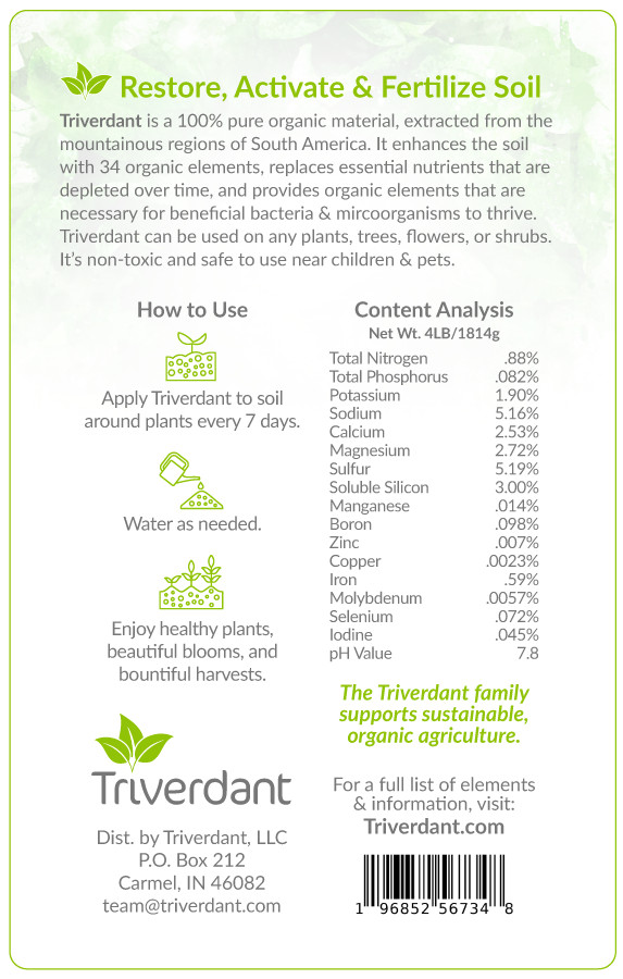 Organic Pelletized Fertilizer | Triverdant Fertilizer + Micronutrients
