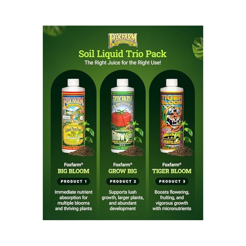 Plant Food Trio, Supports Healthy Growth & Vibrant Blooms, 3,Pack