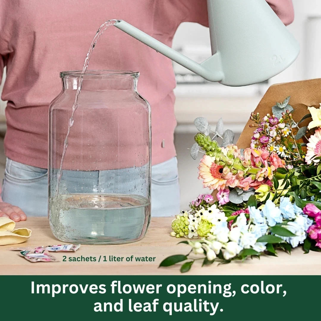 Chrysal Flower Boost Recyclable Flower Food for Floral Supplies 200 Count Sachet