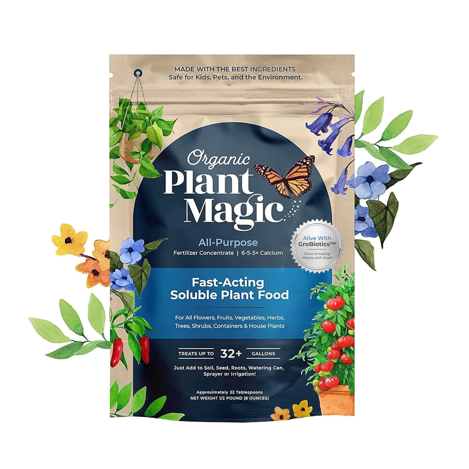 Organic Plant Magic 0.5lb All Purpose Fast Acting Plant Food